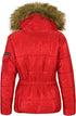 GIRLS PUFFER JACKET WITH DETACHABLE STYLISH HOODED - RED